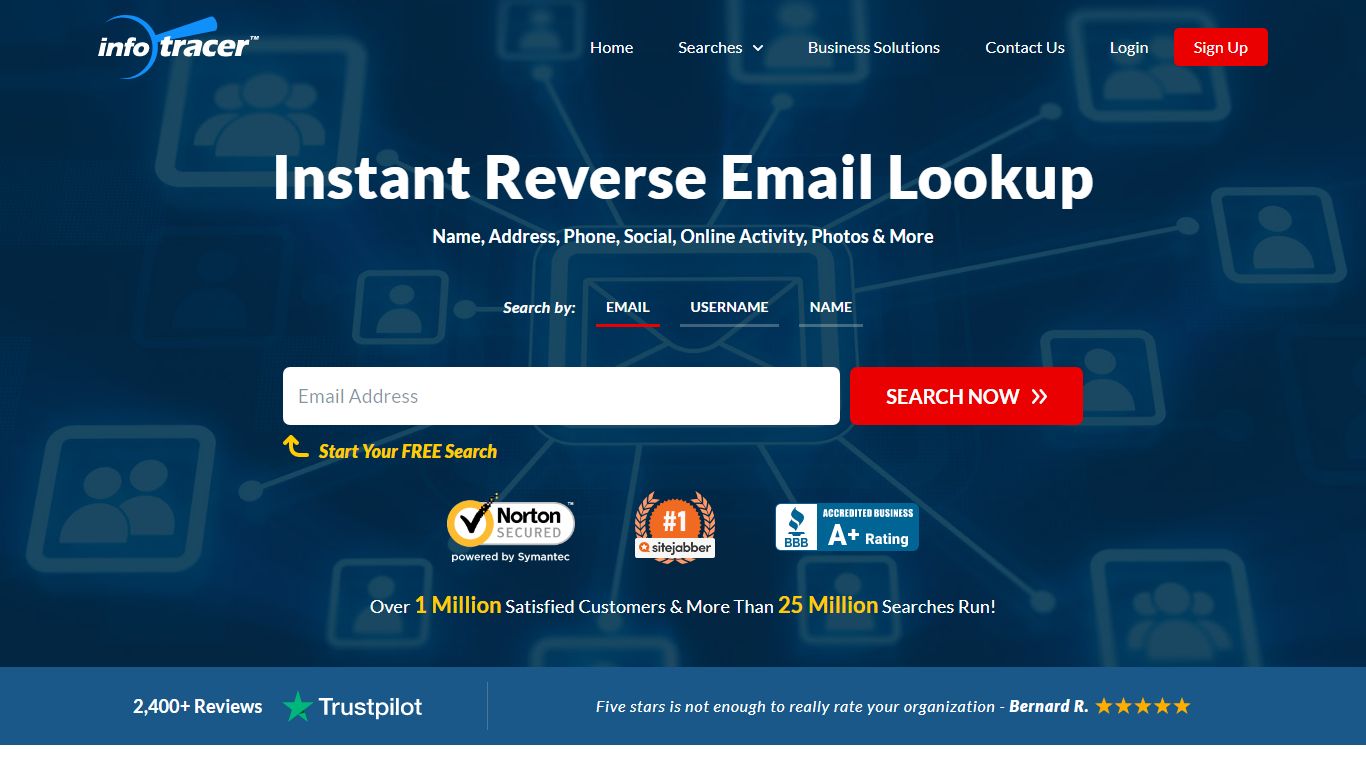 Reverse Email Lookup | Email Address Search | InfoTracer